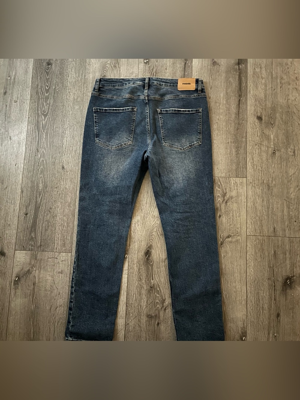 RSQ Relaxed Taper Dark Blue Washed Jeans